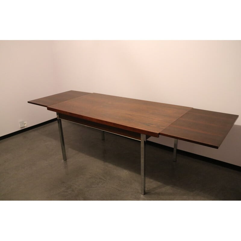 Vintage Extendable dining table in rosewood by Alfred Hendrickx - Belgium - 1950s