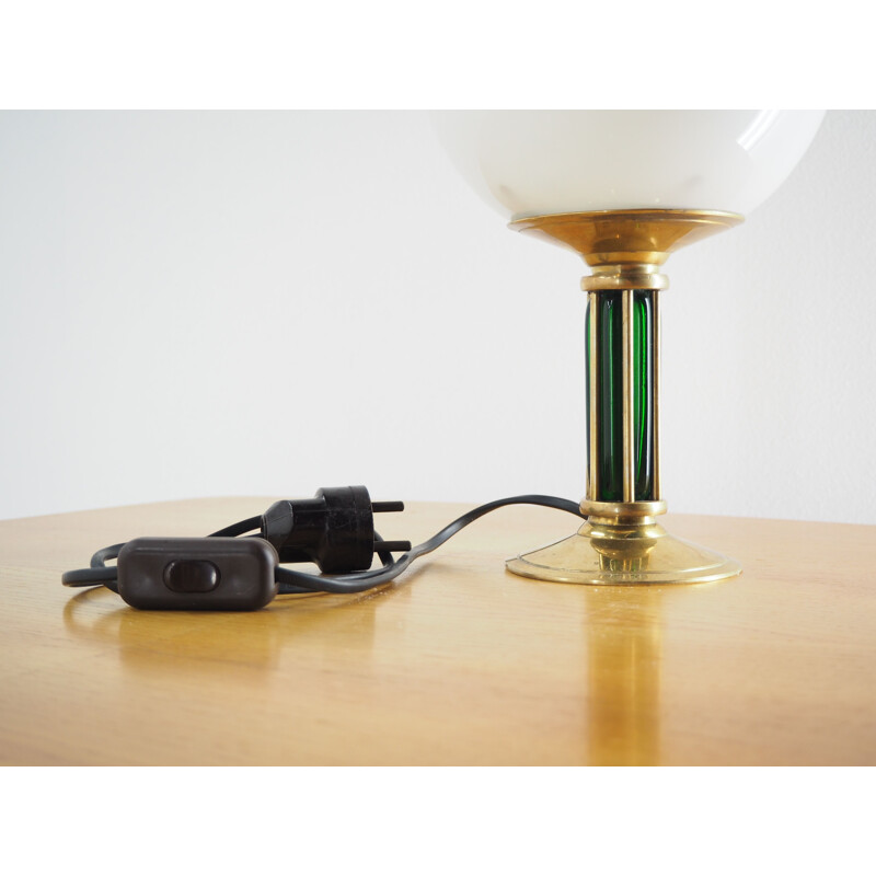 Lampe de table art déco vintage en laiton