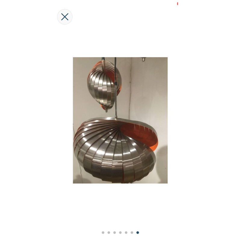 Vintage Henri Mathieu 1970 hanglamp