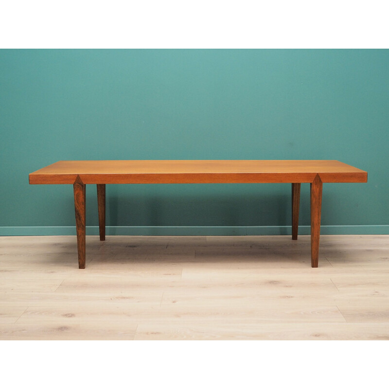 Mesa de centro vintage de teca de Severin Hansen, Dinamarca Años 70