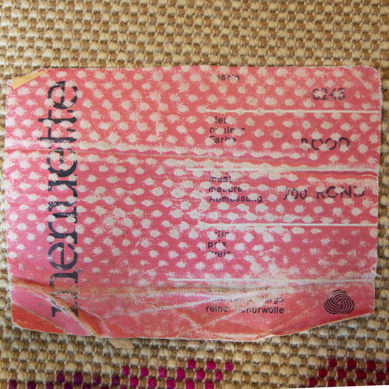 Tapis vintage avec motif "Amibe" rose par Desso