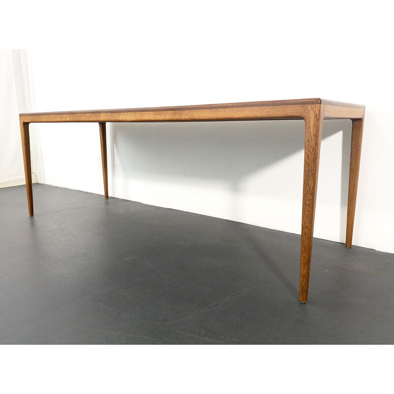 Grande table basse vintage en teck par Hartmut Lohmeyer pour Wilkhahn, 1960