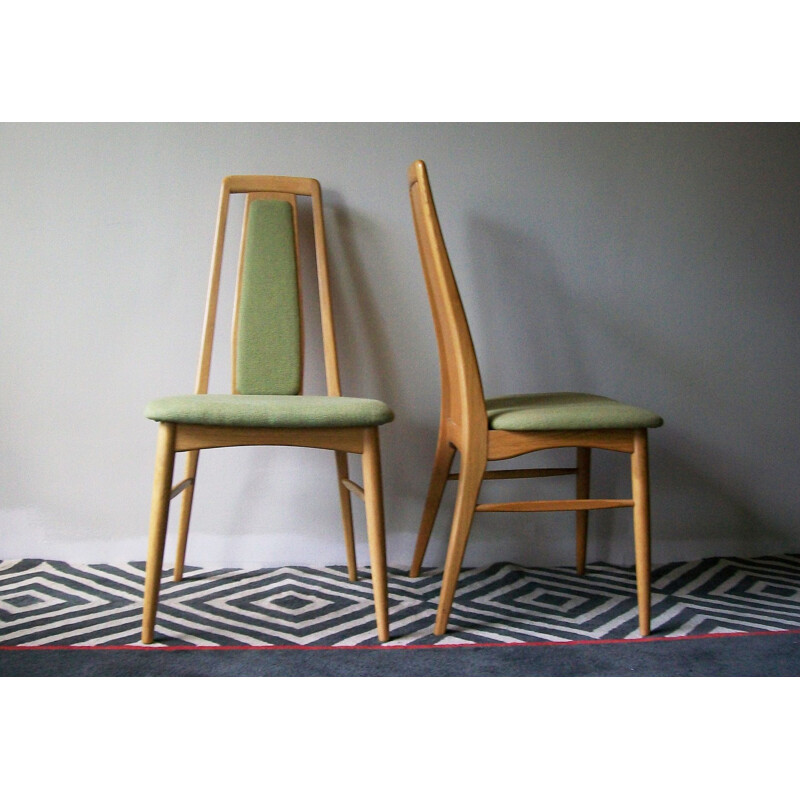 Pair of Niels Koefoed "Eva" chairs in oak