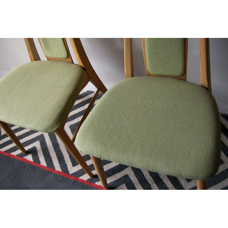 Pair of Niels Koefoed "Eva" chairs in oak