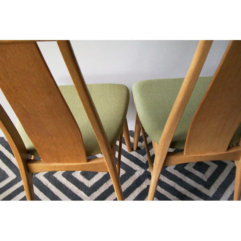 Pair of Niels Koefoed "Eva" chairs in oak