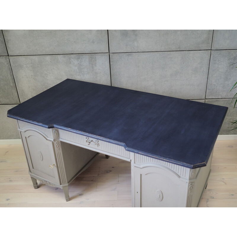 Bureau vintage en frêne, sécession française H. Schmidts 1960