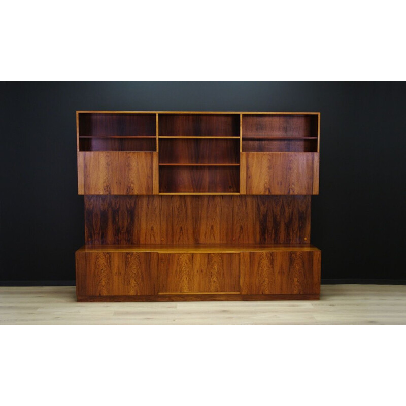 Vintage rosewood wall system by Ib Kofod Larsen for Faarup Mobelfabrik, Denmark 1960