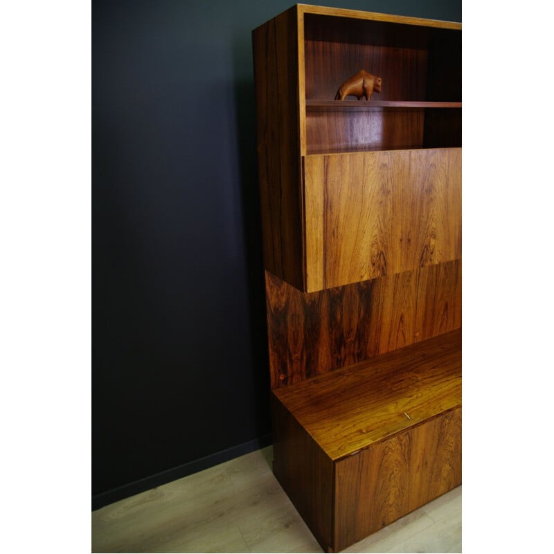 Vintage rosewood wall system by Ib Kofod Larsen for Faarup Mobelfabrik, Denmark 1960