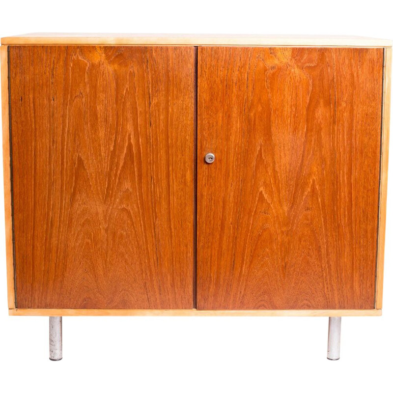 Vintage birch and teak UMS Pastoe CB32 cabinet by Cees Braakman