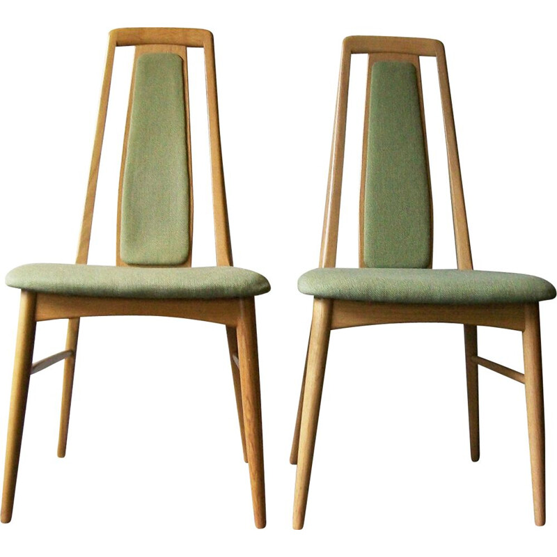 Pair of Niels Koefoed "Eva" chairs in oak