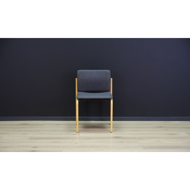 Satz von 6 grauen Vintage-Stühlen von Fritz Hansen 1960