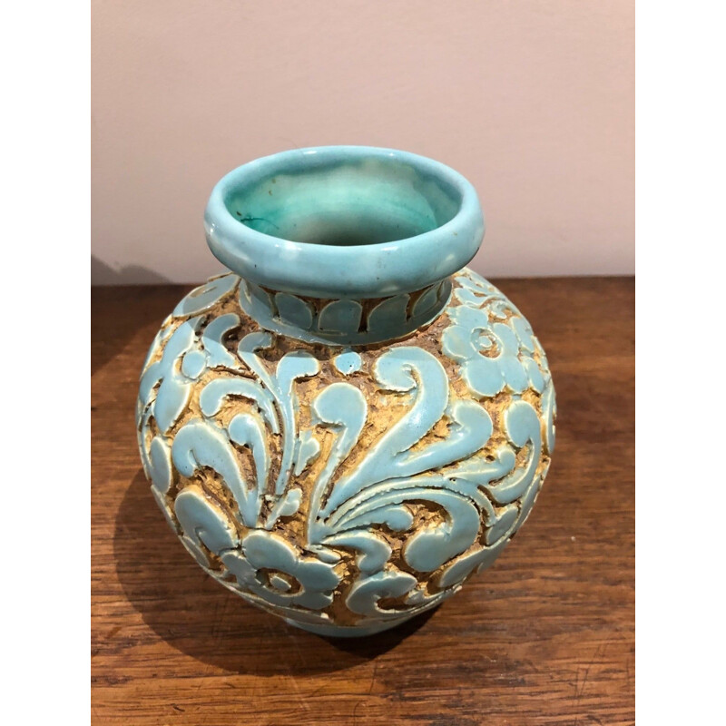 Vintage ceramic art deco vase