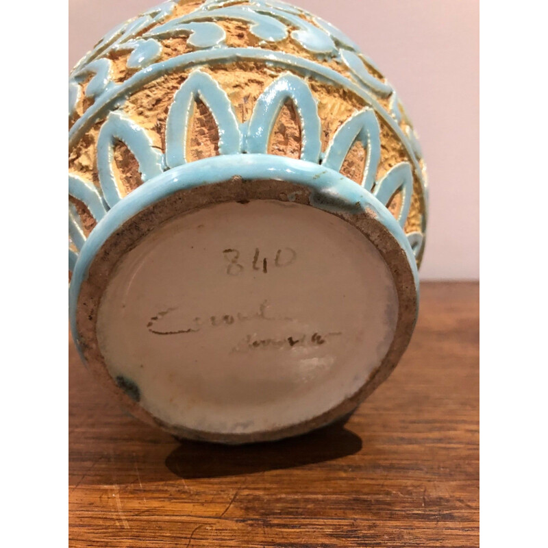 Vintage ceramic art deco vase