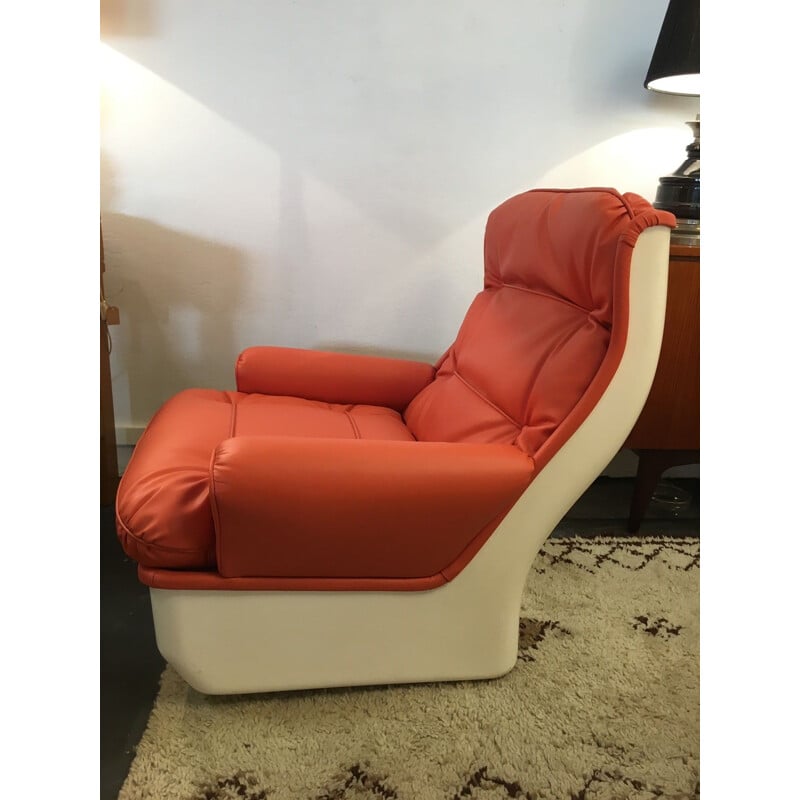 Fauteuil Orchidée vintage de Michel Cadestin 1960