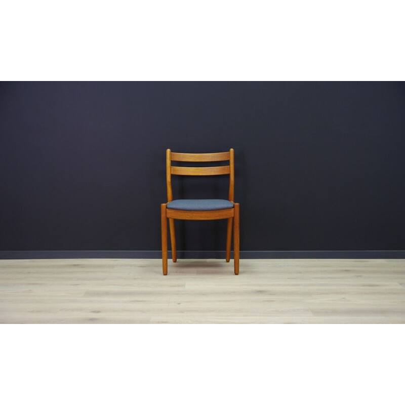 Set van 6 oude Poul M. Volther teakhouten stoelen 1960