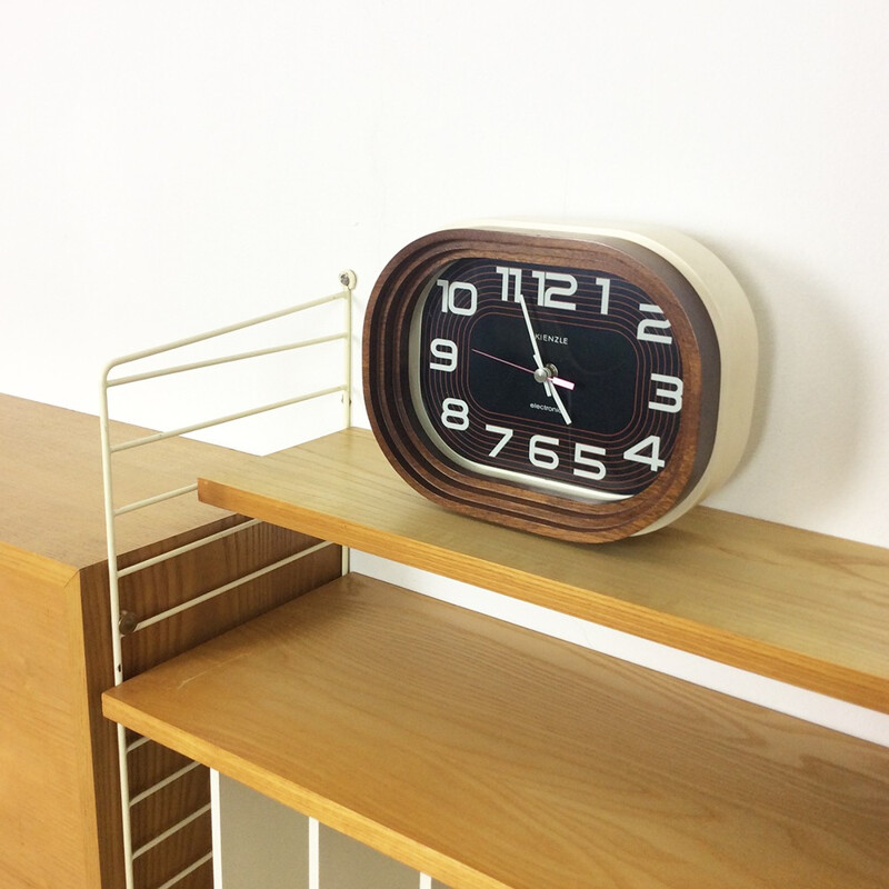 Modernist wooden wall or table Kienzle clock - 1970s