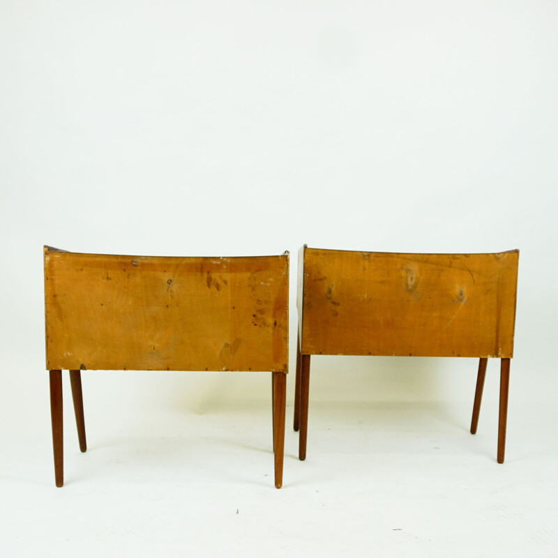 Paire de tables d'appoint vintage en teck danois 1960