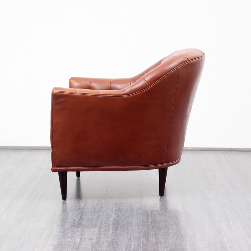 Vintage armchair in leather - 1960s