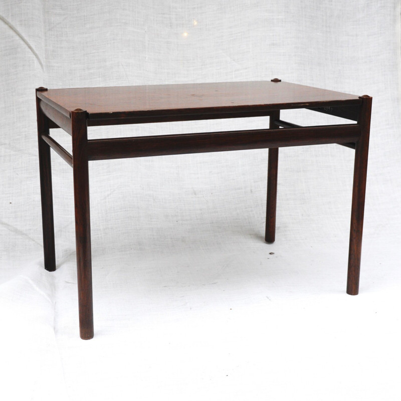 Table d'appoint en palissandre avec plateau réversible - 1960