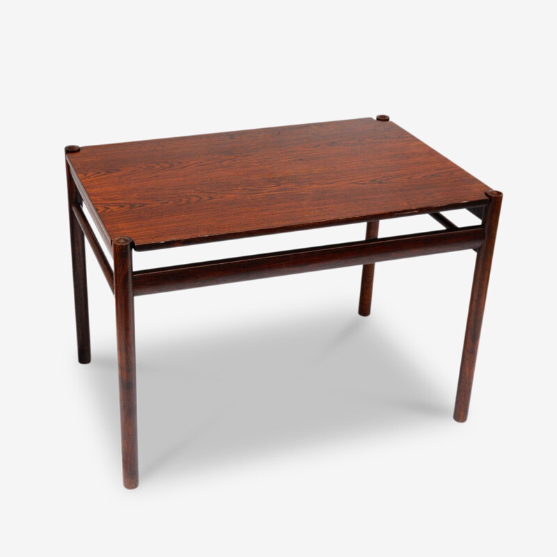 Rosewood side table with reversible tabletop - 1960s