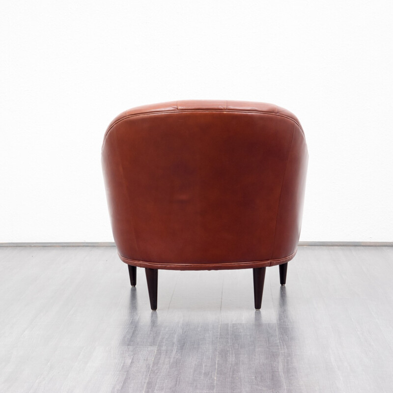 Vintage armchair in leather - 1960s