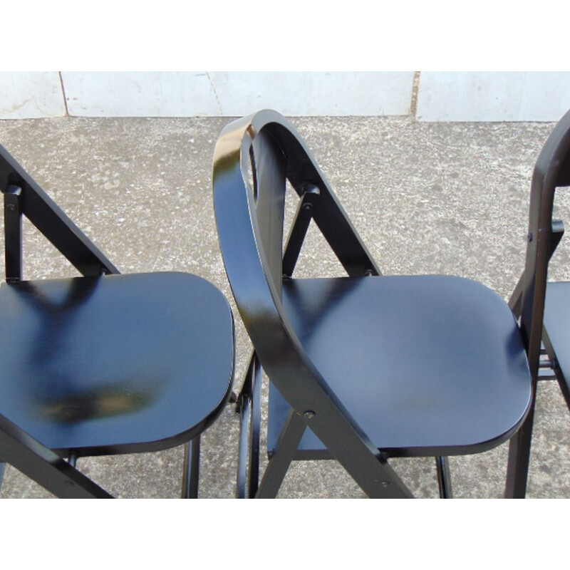 4 chaises vintage Tric di Achille Castiglioni