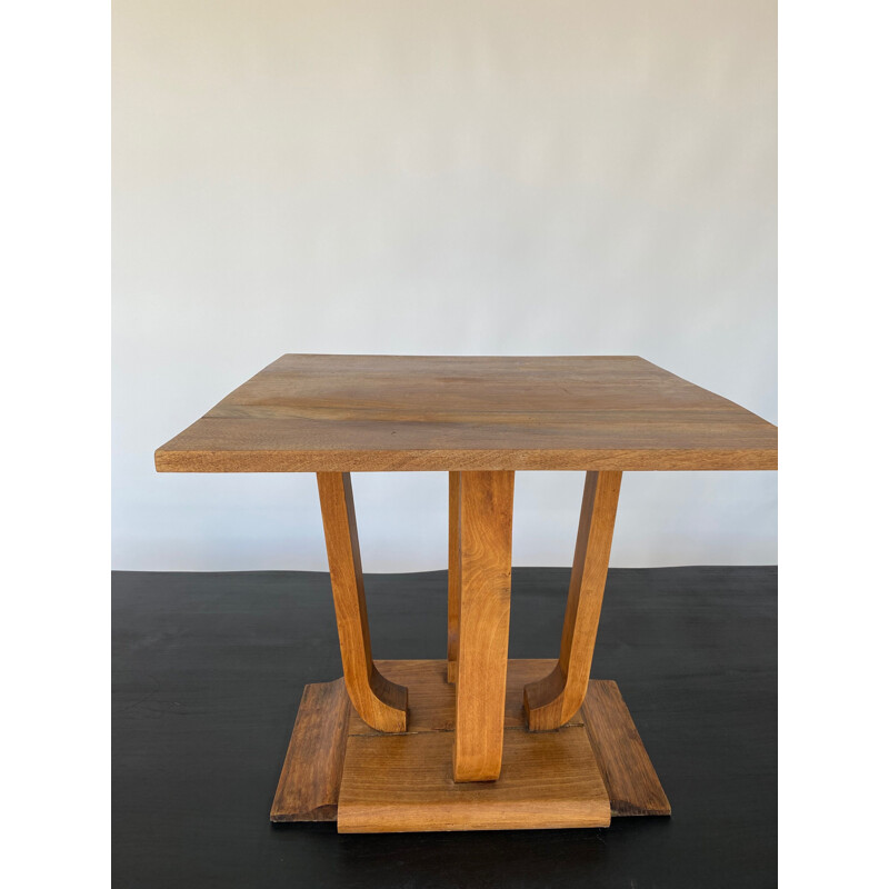 Vintage oak tea table stand Art Deco 1930