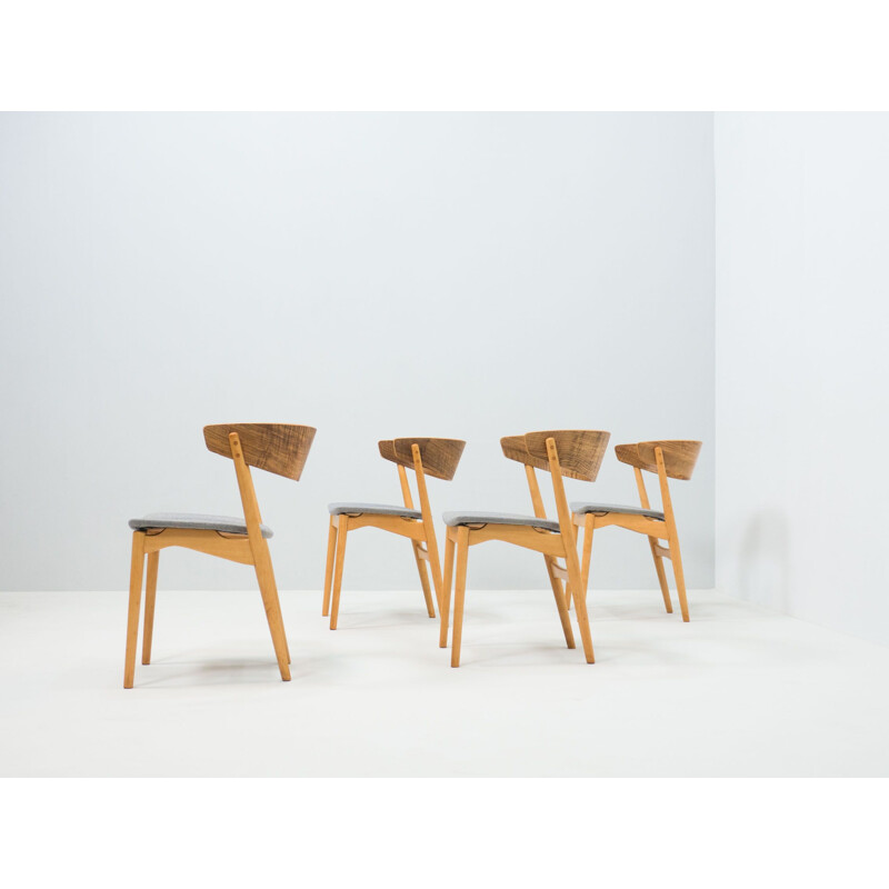 Set of 4 vintage dining chairs by Helge Sibast and Sibast Møbler