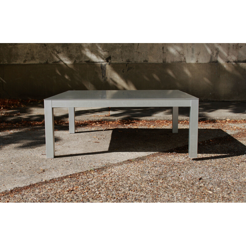 Table basse vintage en aluminium par MDF, Italie