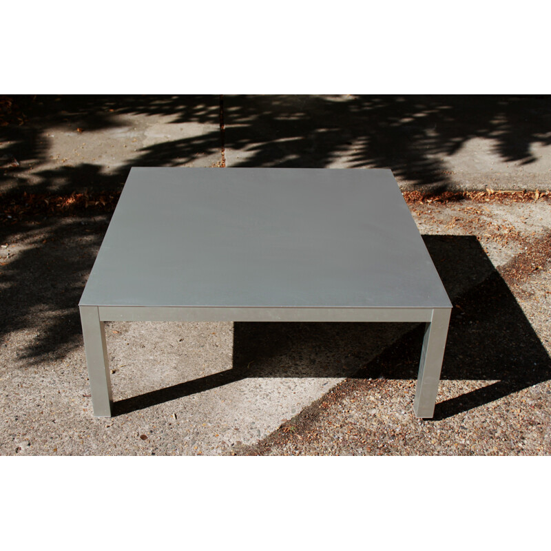 Table basse vintage en aluminium par MDF, Italie