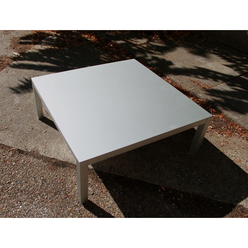 Vintage aluminum coffee table by MDF, Italy