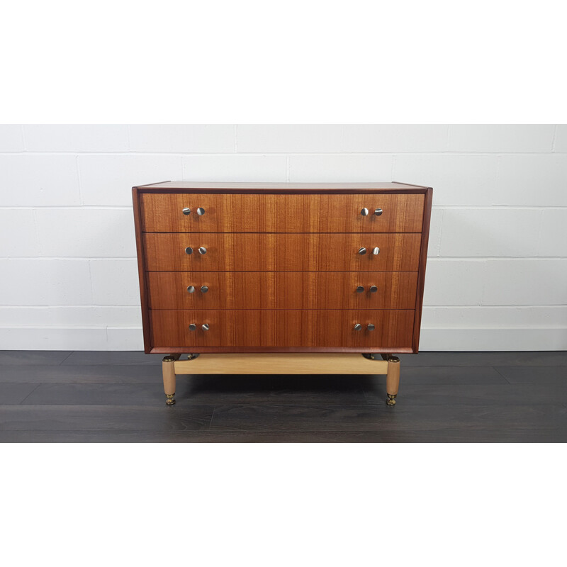 Vintage G-Plan Chest of Drawers, 4 Drawer 1960s