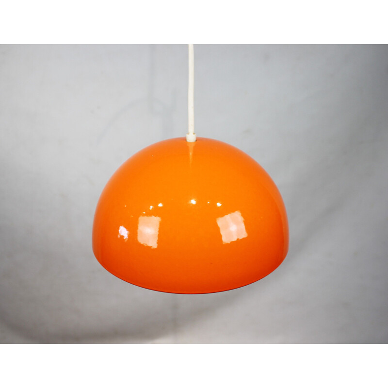 Vintage pendant Orange Flowerpot, model VP1, by Verner Panton 1968