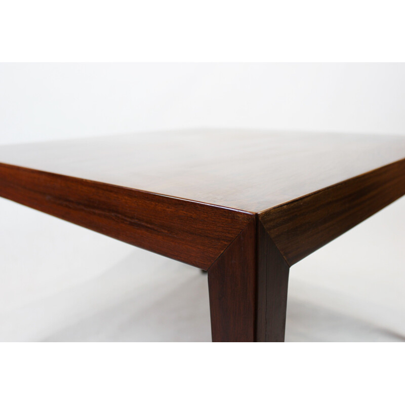 Vintage rosewood coffee table by Severin Hansen for Haslev, 1960