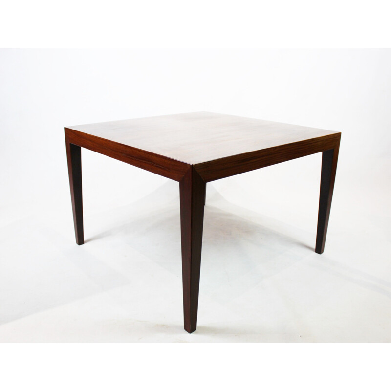 Vintage rosewood coffee table by Severin Hansen for Haslev, 1960