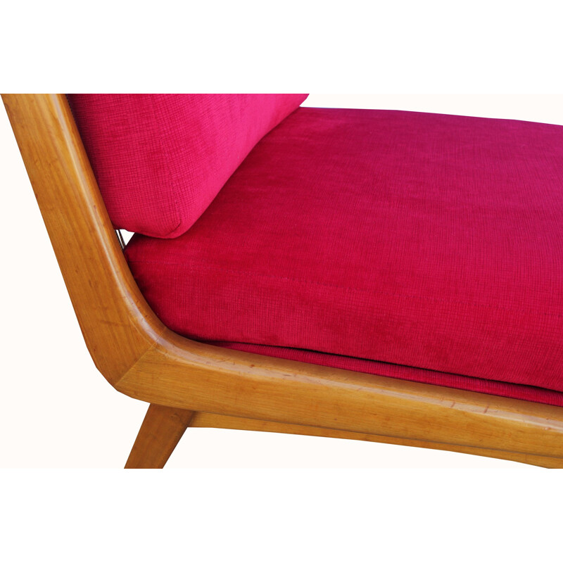 Silla vintage, Hans Mitzlaff Soloform rojo 1950