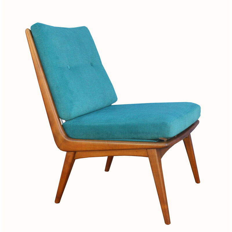 Vintage chair, Hans Mitzlaff in Petrol 1950s