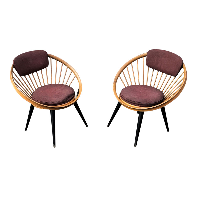 Set of 2 Lounge Chairs by Yngve Ekström for Swedese, 1960