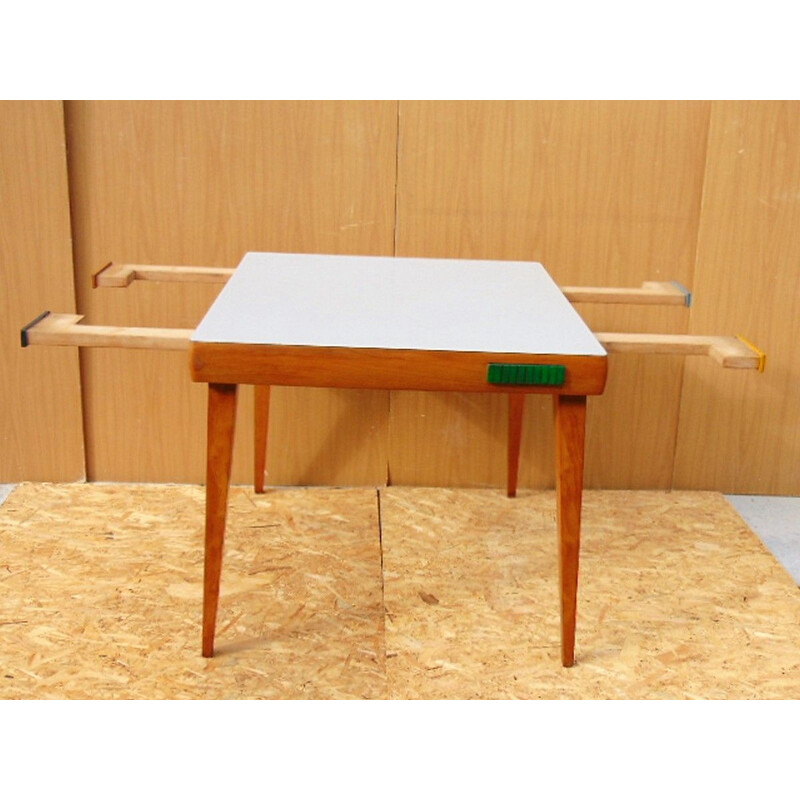 Vintage extendable wood table 1950s