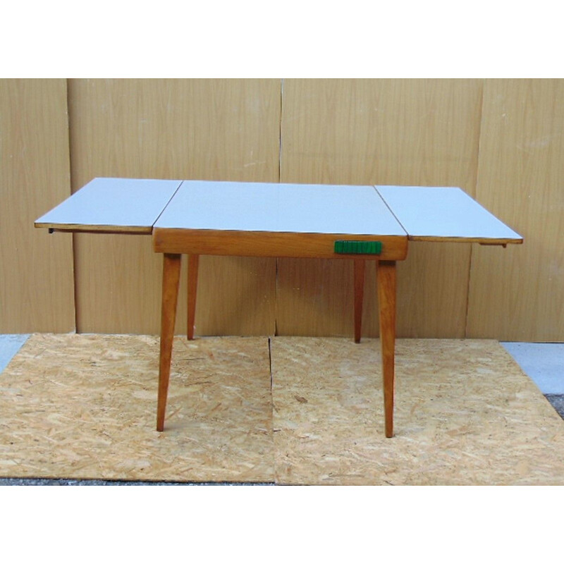 Vintage extendable wood table 1950s