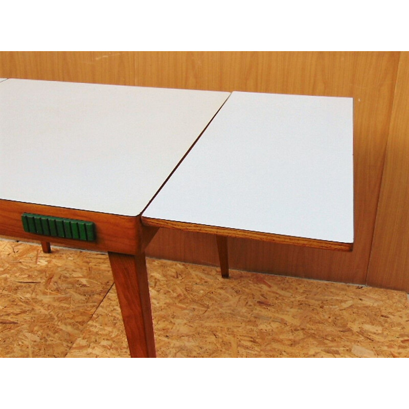 Vintage extendable wood table 1950s