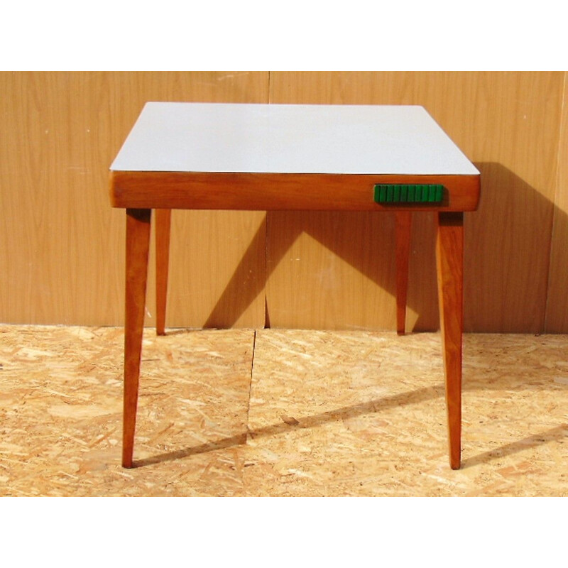 Vintage extendable wood table 1950s