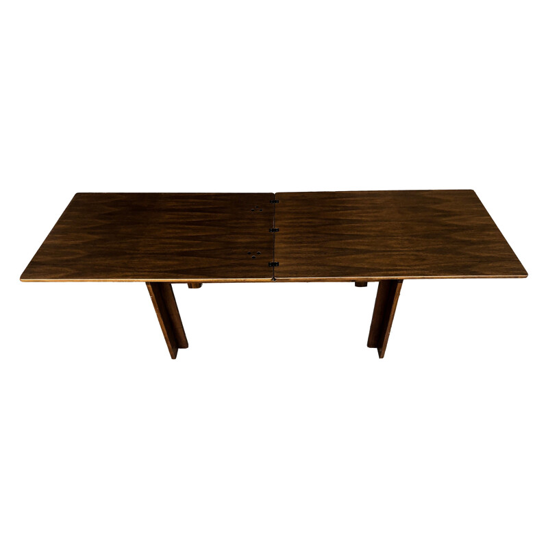 Table à manger Vintage à rallonge en noyer, modèle 778, par Tobia & Afra Scarpa pour Cassina 1960