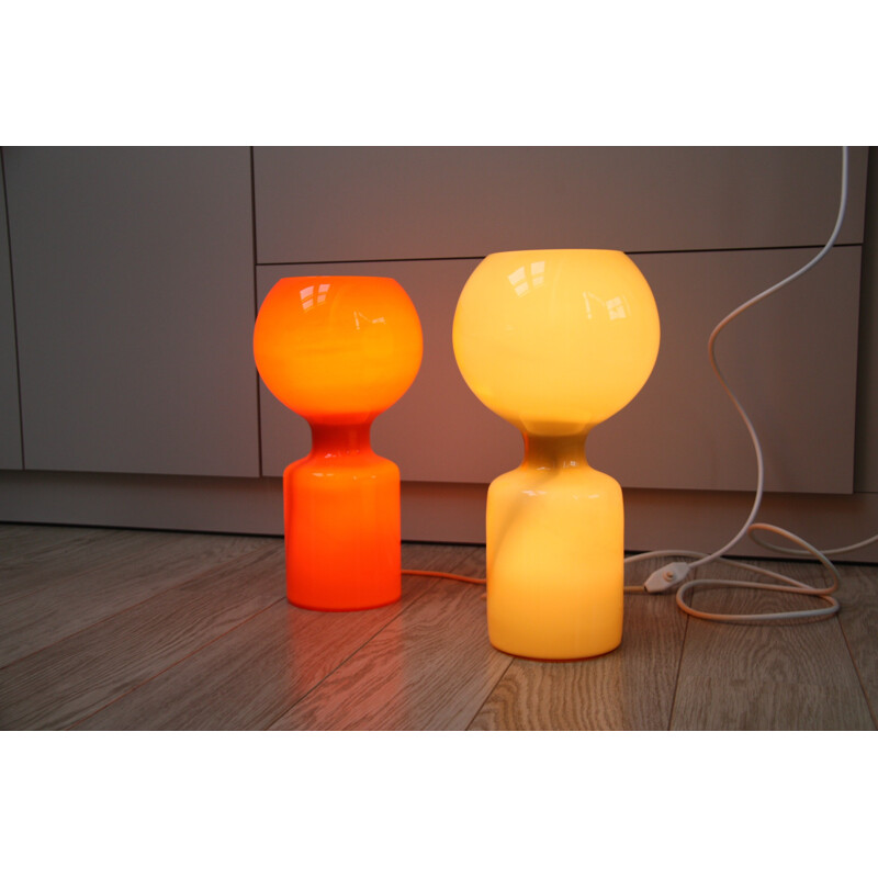 Lampe à poser Philips vintage orange, Jean Paul EDMONS ALT - 1970