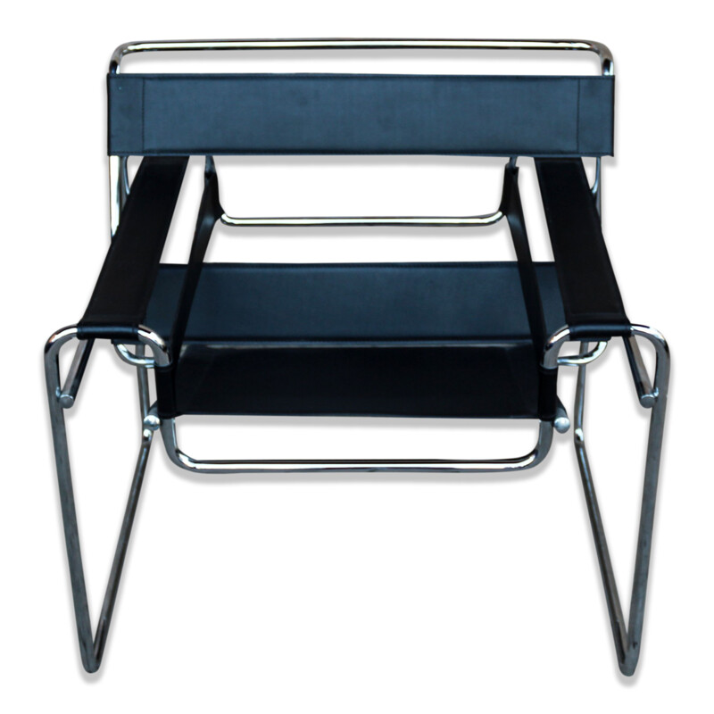 Lot de 4 fauteuils vintage Wassily de Marcel Breuer pour Gavina 1972