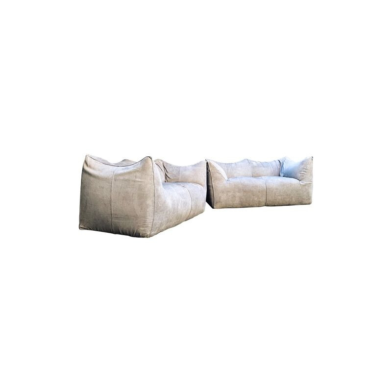 Pair of Vintage Le Bambole Sofas by Mario Bellini for B&B Italia 1976