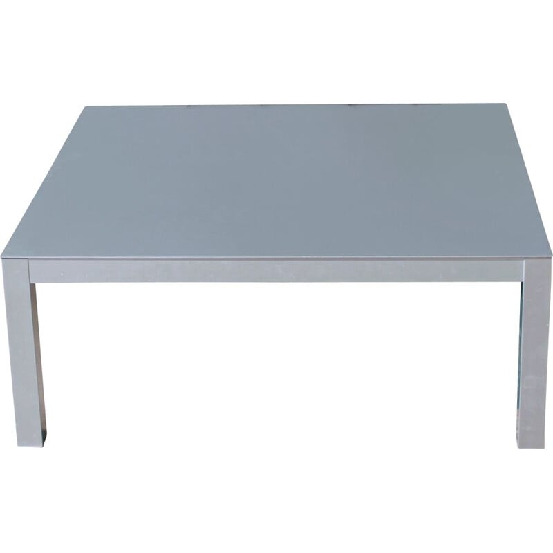 Table basse vintage en aluminium,