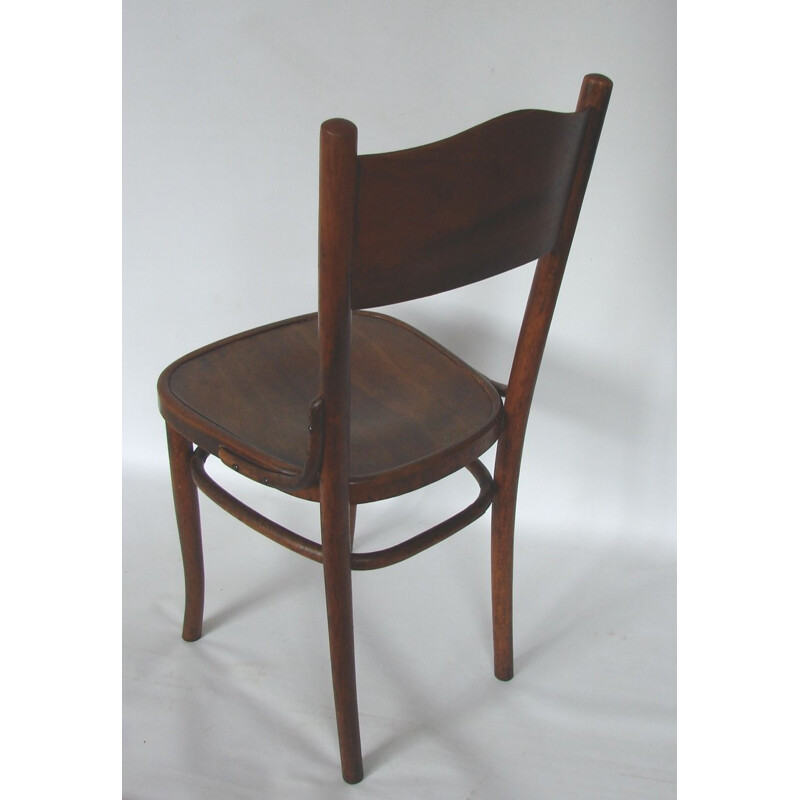 Vintage beech chair by Thonet 1920