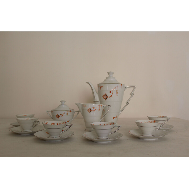 Vintage porcelain coffee set 1940