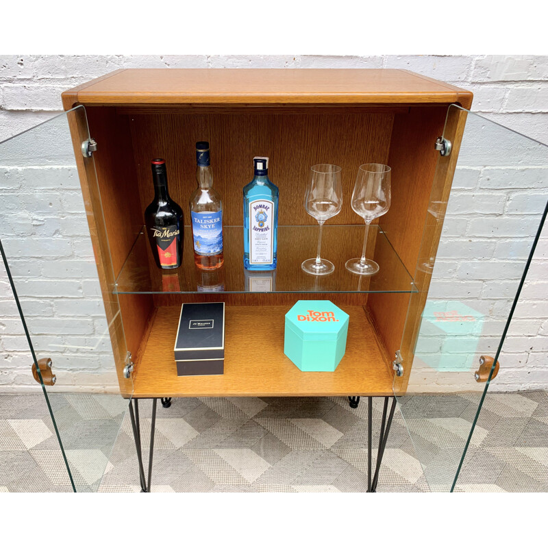 Armoire bar Vintage en verre Bookshelf Cabinet by Stag